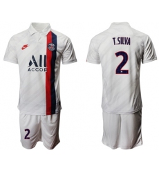 Paris Saint-Germain #2 T.Silva Third Soccer Club Jersey