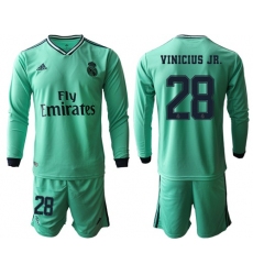 Real Madrid #28 Vinicius Jr. Third Long Sleeves Soccer Club Jersey