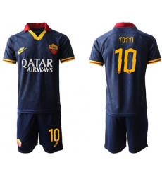 Roma #10 Totti Third Soccer Club Jersey