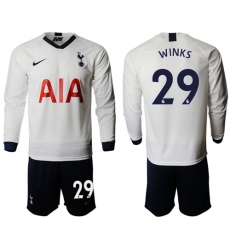 Tottenham Hotspur #29 Winks Home Long Sleeves Soccer Club Jersey