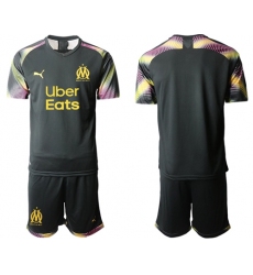 Marseille Blank Black Goalkeeper Soccer Club Jersey