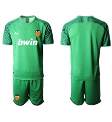 Valencia Blank Green Goalkeeper Soccer Club Jersey