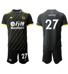Wolves #27 Saiss Away Soccer Club Jersey
