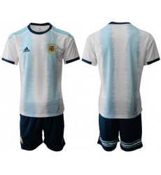 Argentina Blank Home Soccer Country Jersey