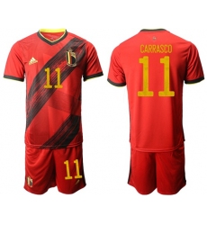 Belgium #11 Carrasco Red Home Soccer Country Jersey