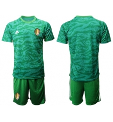 Belgium Blank Green Goalkeeper Soccer Country Jersey