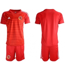 Colombia Blank Red Goalkeeper Soccer Country Jersey