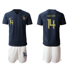France #14 Matuidi Home Soccer Country Jersey