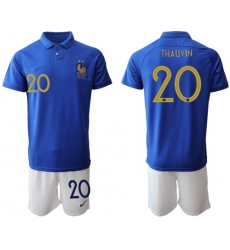 France #20 Thauvin 100th Anniversary Edition Soccer Country Jersey