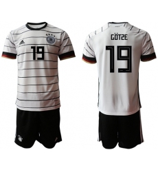 Germany #19 Gotze White Home Soccer Country Jersey