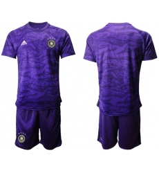 Germany Blank Purple Goalkeeper Soccer Country Jersey