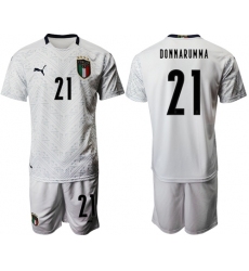 Italy #21 Donnarumma Away Soccer Country Jersey