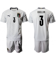 Italy #3 Chiellini Away Soccer Country Jersey