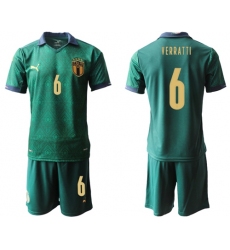 Italy #6 Verratti Third Soccer Country Jersey