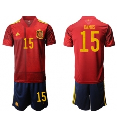 Spain #15 Ramos Home Soccer Country Jersey