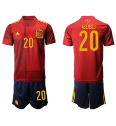 Spain #20 Asensio Home Soccer Country Jersey