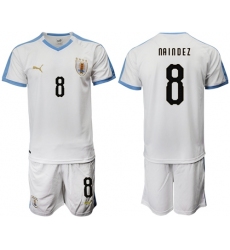 Uruguay #8 Naindez Away Soccer Country Jersey