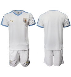 Uruguay Blank Away Soccer Country Jersey