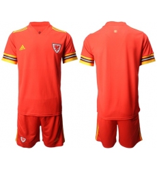 Wales Blank Red Home Soccer Country Jersey
