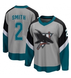 Men's San Jose Sharks #2 Will Smith Breakaway Gray 2020-21 Special Edition Jerse