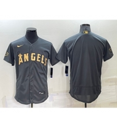 Men's Los Angeles Angels Blank Grey 2022 All Star Stitched Flex Base Nike Jersey