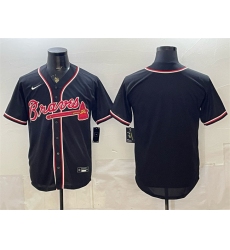Men's Atlanta Braves Blank 2026 Fashion Replica Black Out Stitched Baseball Jersey