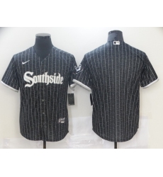 Men's Nike Chicago White Sox Southside Blank Black Authentic Baseball Jersey