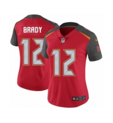 Women's Tampa Bay Buccaneers #12 Tom Brady Red Team Color Vapor Untouchable Limited Player Football Jersey