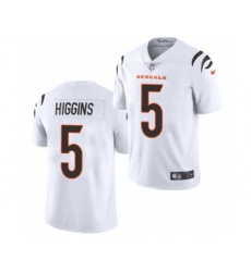 Men's Cincinnati Bengals #5 Tee Higgins White Vapor Untouchable Limited Stitched Jersey