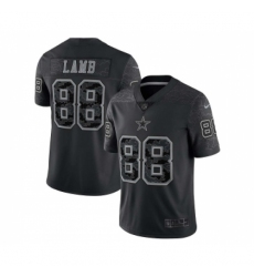 Men's Dallas Cowboys #88 CeeDee Lamb Black Reflective Limited Stitched Football Jerseys
