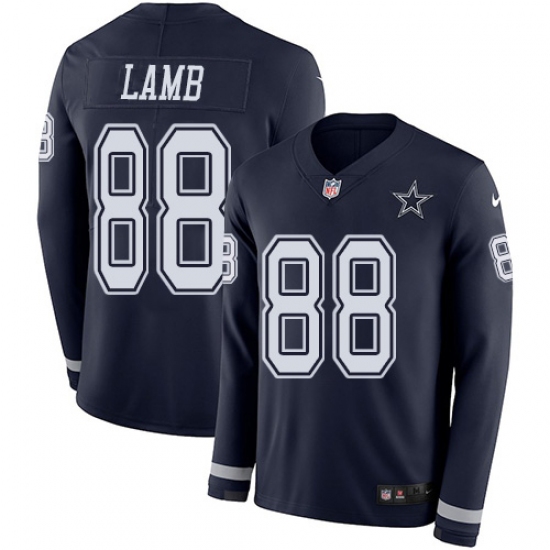 Men's Dallas Cowboys #88 CeeDee Lamb Navy Blue Team Color Stitched ...