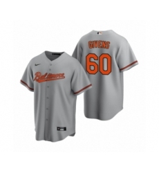 Men's Baltimore Orioles #60 Mychal Givens Nike Gray Replica Road Jersey