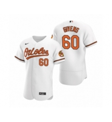 Men's Baltimore Orioles #60 Mychal Givens Nike White Authentic 2020 Home Jersey