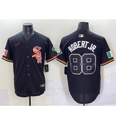 Men's Chicago White Sox #88 Luis Robert Jr. Black Mexico Limited Stitched Baseball Jersey