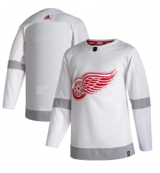 Men's Detroit Red Wings adidas Blank White 2020-21 Reverse Retro Authentic Jersey