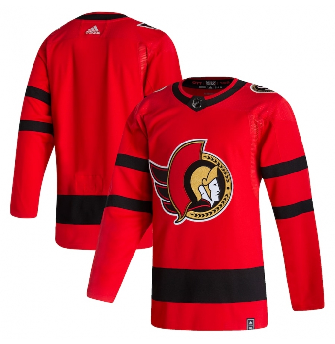 Men's Ottawa Senators adidas Blank Red 2020-21 Reverse Retro Authentic Jersey
