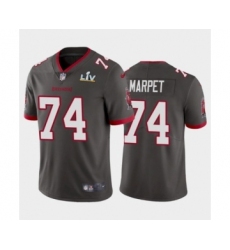 Men's Tampa Bay Buccaneers #74 Ali Marpet Pewter Super Bowl LV Jersey
