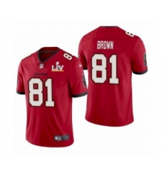 Men's Tampa Bay Buccaneers #84 Cameron Brate Red 2021 Super Bowl LV Jersey