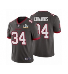 Women's Tampa Bay Buccaneers #34  Mike Edwards Pewter 2021 Super Bowl LV Jersey