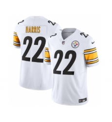 Men's Nike Pittsburgh Steelers #22 Najee Harris White 2023 F.U.S.E. Vapor Untouchable Limited Football Stitched Jersey