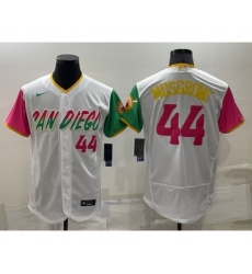 Men's San Diego Padres #44 Joe Musgrove White Number 2022 City Connect Flex Base Stitched Jersey