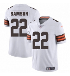 Men's Cleveland Browns #22 Samson White 2025 Vapor Limited Football Stitched Jersey