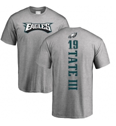 Nike Philadelphia Eagles #19 Golden Tate III Ash Backer T-Shirt