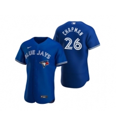 Men's Toronto Blue Jays #26 Matt Chapman Royal Flex Base Stitched Baseball Jersey