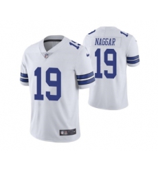 Men's Dallas Cowboys #19 Chris Naggar White Vapor Limited Stitched Jersey