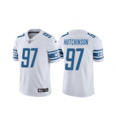 Men's Detroit Lions #97 Aidan Hutchinson White Vapor Untouchable Limited Stitched Jersey