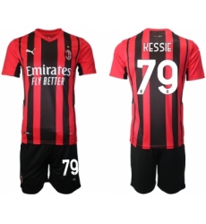 Men 2021-2022 Club AC Milan home red 79 Soccer Jersey