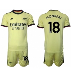 Men 2021-2022 Club Arsenal away yellow 18 Soccer Jersey