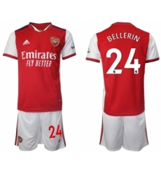 Men 2021-2022 Club Arsenal home red 24 Soccer Jersey