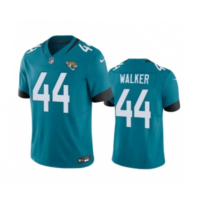 Men's Jacksonville Jaguars #44 Travon Walker Teal 2023 F.U.S.E Vapor Untouchable Limited Stitched Jersey